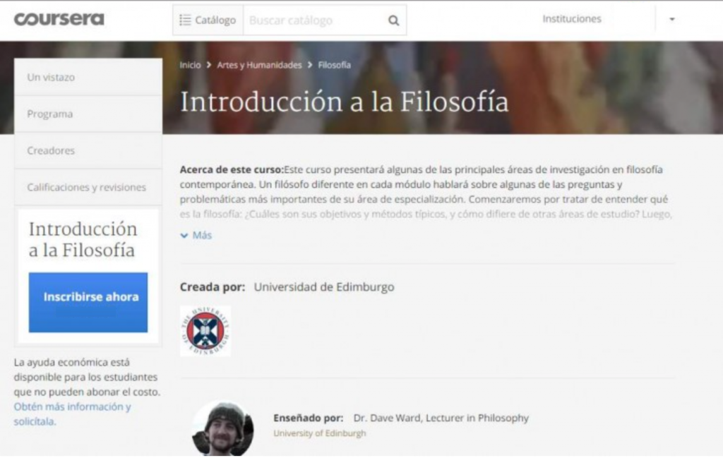 curso virtual de filosofía