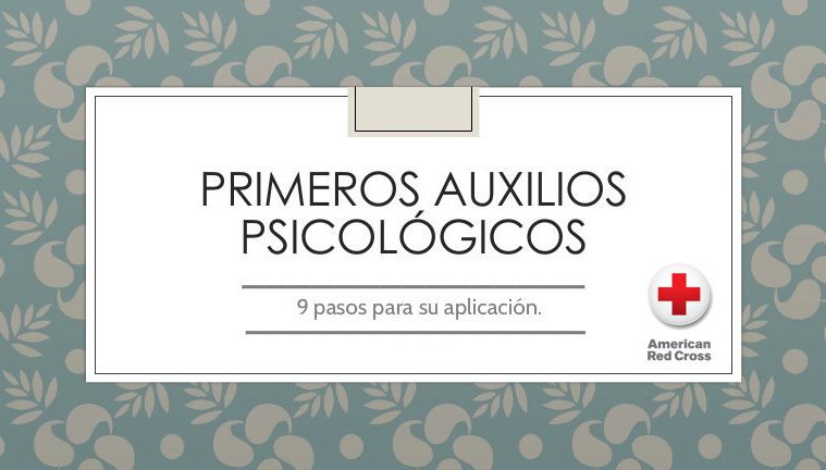 primeros auxilios psicológicos cruz roja