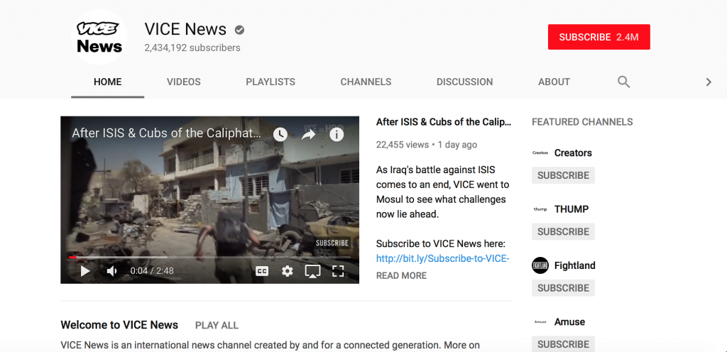 comunicación canales youtube