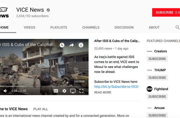 comunicación canales youtube